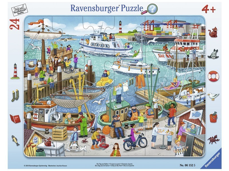 Puzzle 24 db – Egy nap a kikötőben