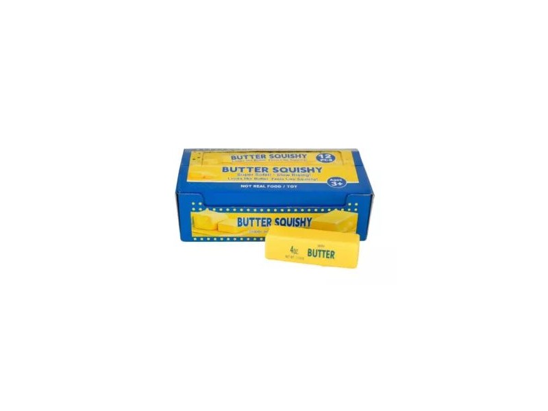 Squishy Butter-Vaj – sárga puha stresszlabda, 113 g