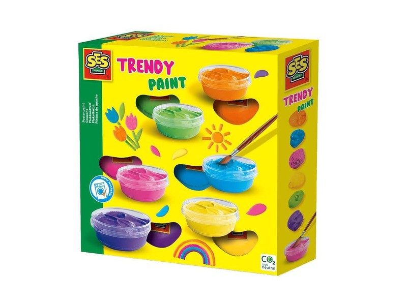 SES temperafesték - 6 divatos, élénk szín