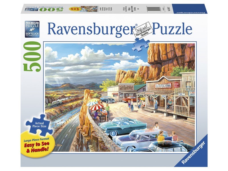 Puzzle 500 db - Hegyvidéki látkép (Ravensburger)