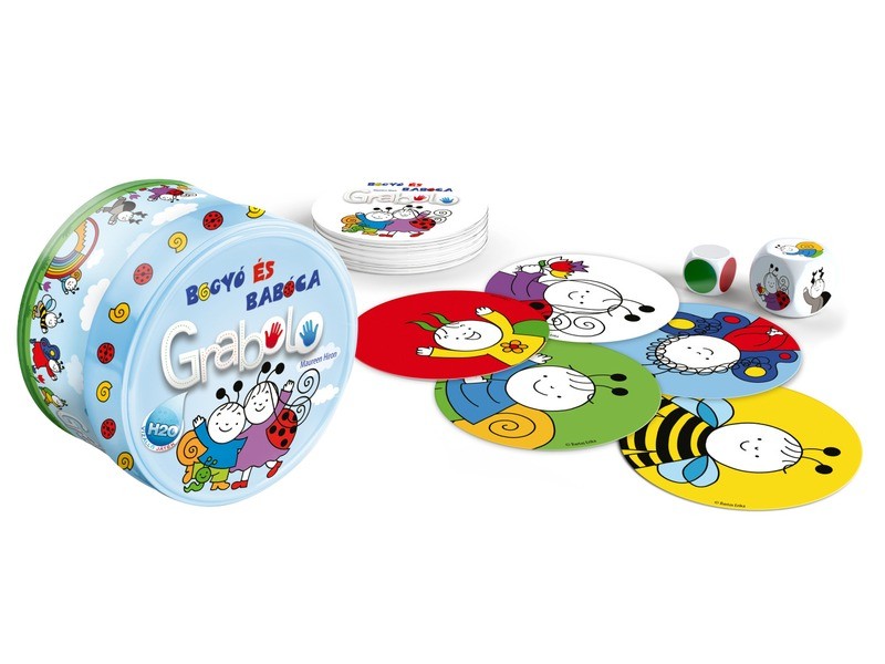 Grabolo Bogyó és Babóca – 36 kártya, 2 dobókocka