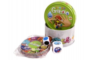 Grabolo Junior társasjáték – doboz és kártyák