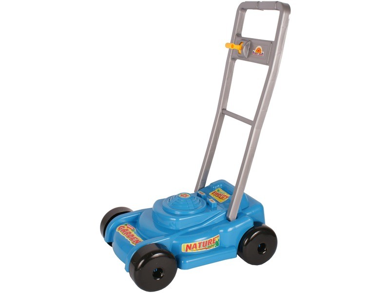 Nagy játék fűnyíró (piros/zöld/kék), 60 cm