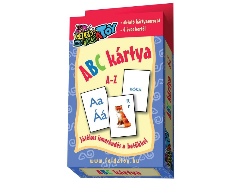 ABC oktatókártya — színes és betűkártyák