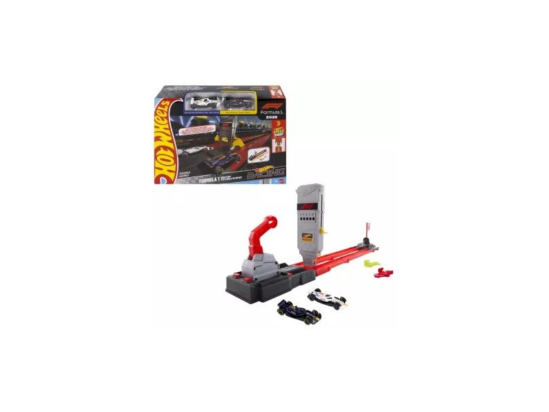 Hot Wheels F1 Célegyenes pálya – 2 db 1:64 kisautó