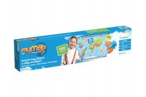 MyMap Interaktív világtérkép PRO – 60×90 cm, 150 ország