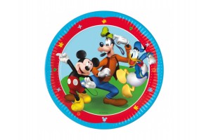 Mickey Rock the House papírtányér 23 cm (8 db)