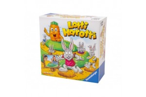 Ravensburger Lotti Karotti Deluxe társasjáték doboz és figurák