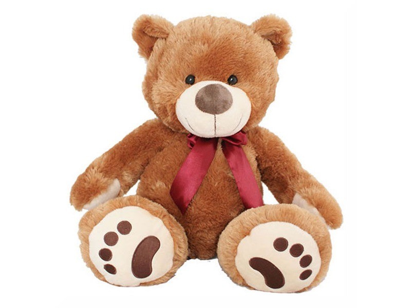 Beni maci 150 cm plüssmackó piros masnival