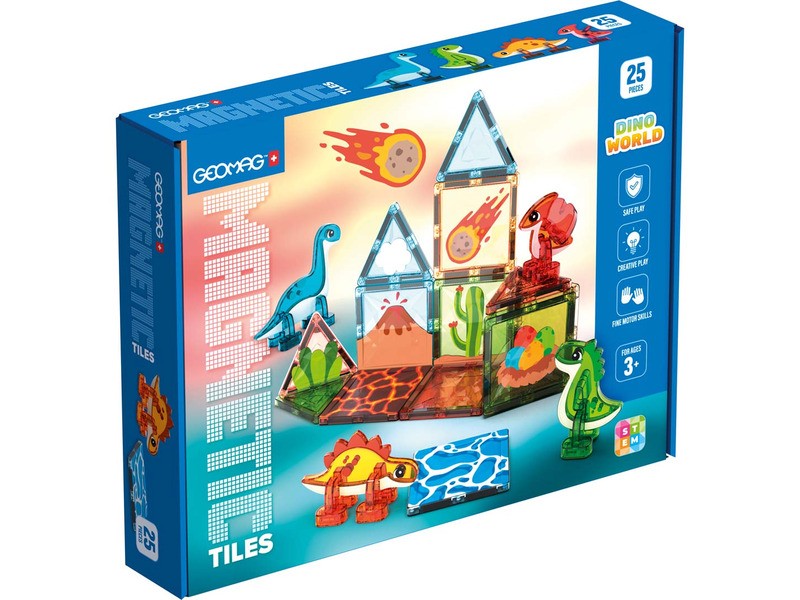 Geomag Magnetic Tiles – Dino világ termékfotó