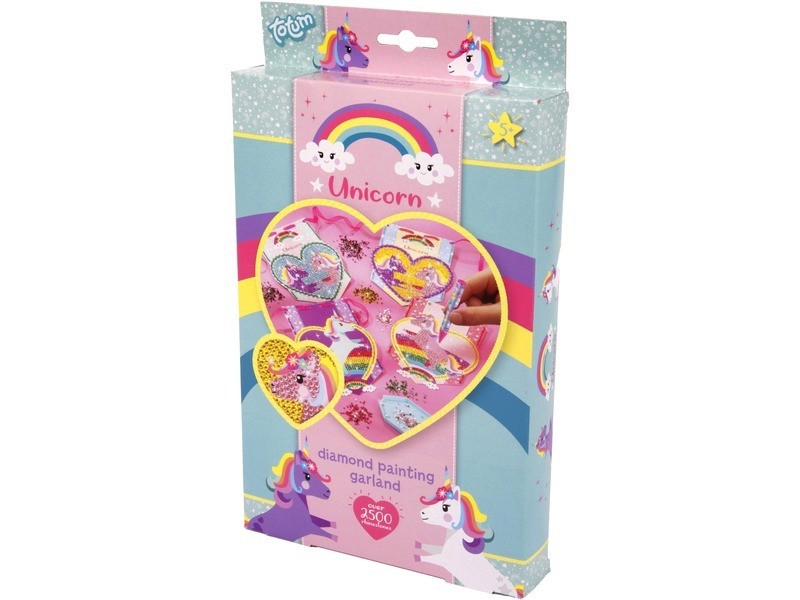 Totum Unikornis gyémántfestés zászló készlet