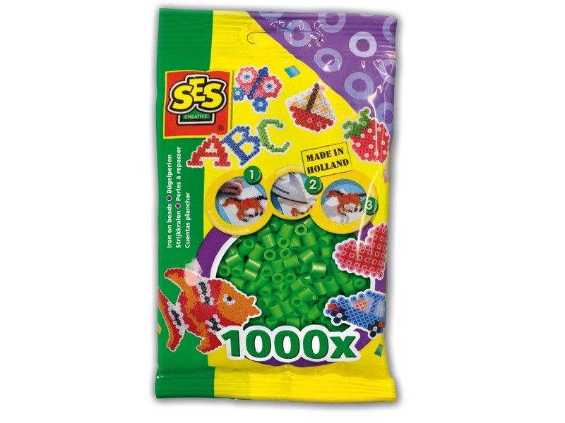 SES zöld vasalható gyöngy 1000 db