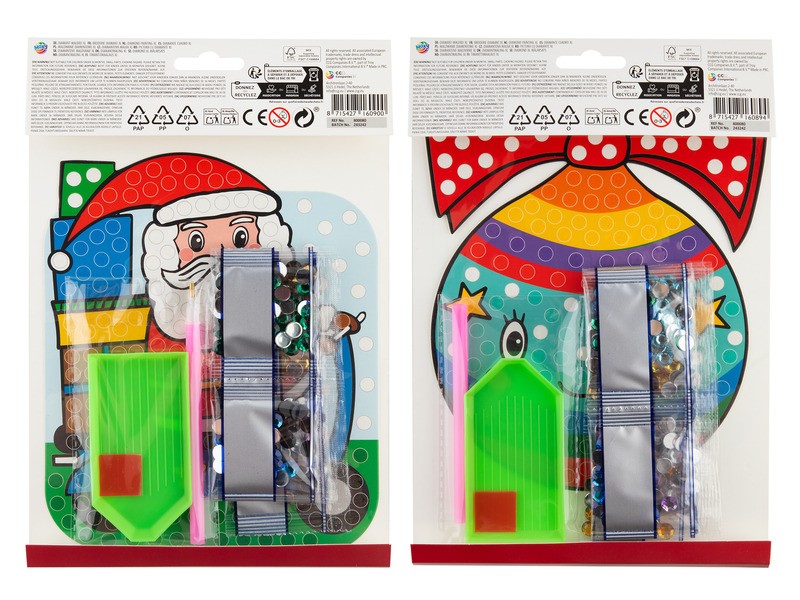 Karácsonyi A5 gyémántfestő készlet – extra nagy kövekkel