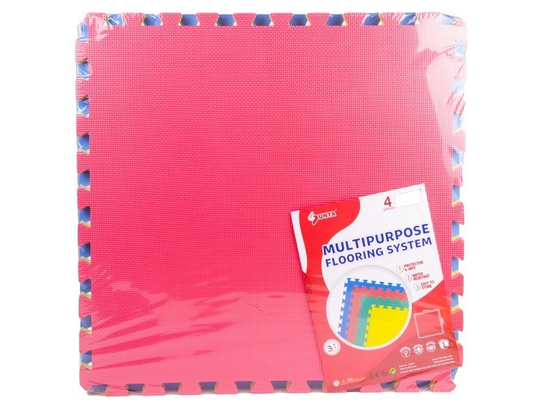 Egyszínű habszivacs óriás puzzle 4 db (piros, sárga, zöld, kék)