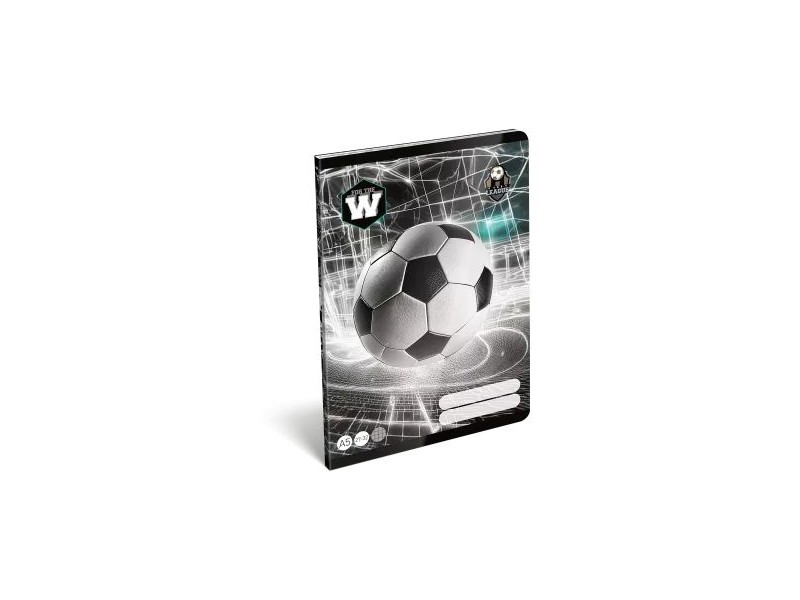 Top League A/5 négyzetrácsos füzet – focis borító