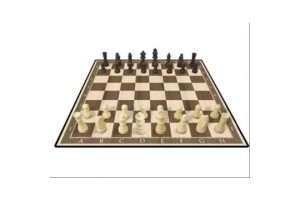 Kasparov fa sakk készlet, fa tábla és figurák