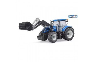 Bruder New Holland T7.315 traktor homlokrakodóval