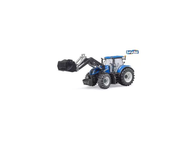 Bruder New Holland T7.315 traktor homlokrakodóval