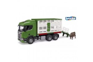 Bruder Scania Super 560R állatszállító teherautó
