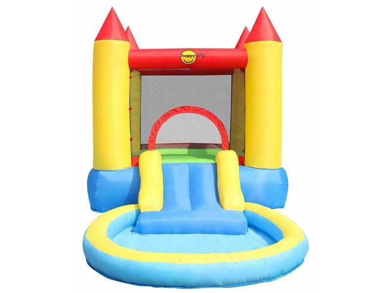 Kastély ugrálóvár medencével 365×200×190 cm