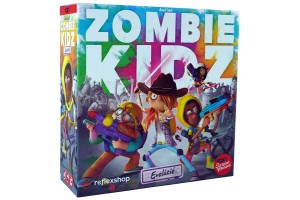 Zombie Kidz Evolúció doboz, figurák és játékelemek