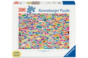 Puzzle 300 db – 387 kutyus és egy macska