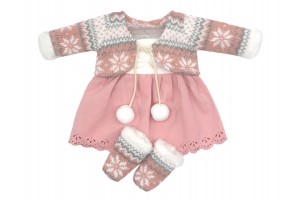 Babaruha 46 cm-es babához - stílusos ruha