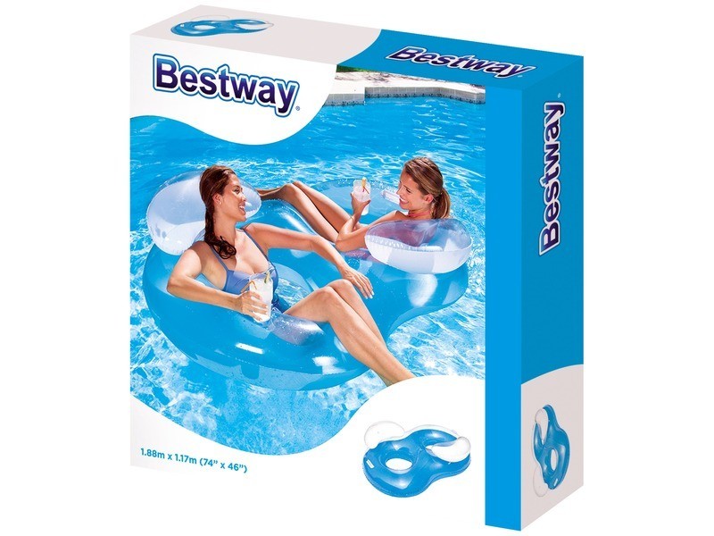 Bestway 43009 dupla úszófotel 118 x 117 cm