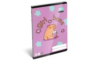 Lollipop Capybara A/5 négyzetrácsos füzet, matt borító