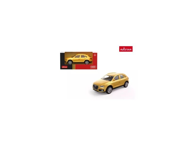 Audi Q3 fém kisautó 1:43, arany - RASTAR