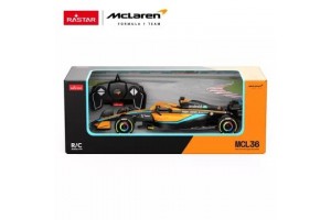 McLaren MCL36 1:18 távirányítós autó - narancs-kék-fekete