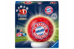 Puzzleball 3D 72 db – FC Bayern éjjeli fény