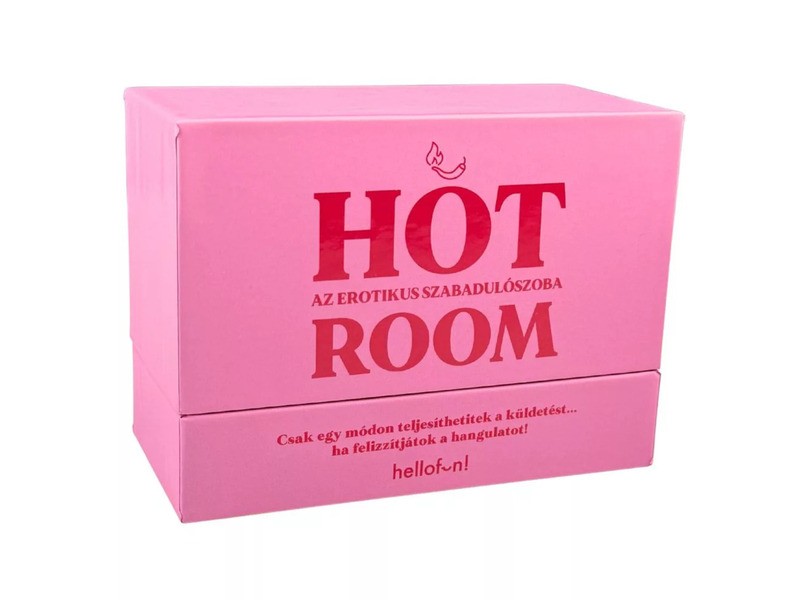Hot Room társasjáték doboz és játékelemek
