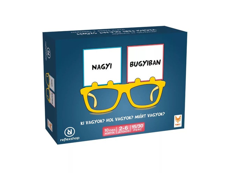 Nagyi bugyiban társasjáték doboz - vicces partyjáték