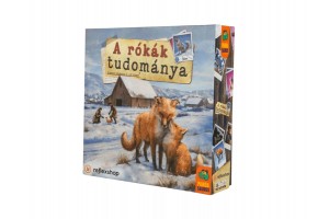 A rókák tudománya társasjáték – doboz és játékelemek