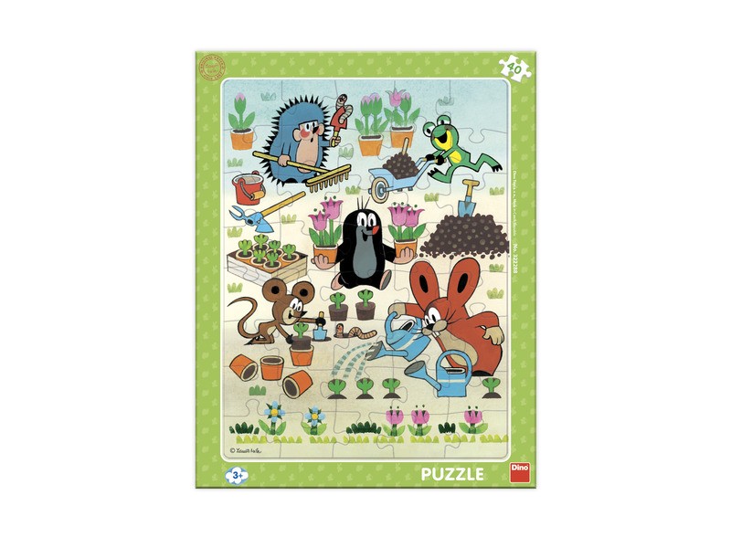 Puzzle 40 db - Kisvakond a kertész kép