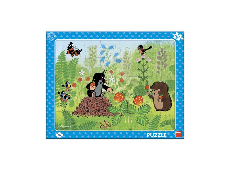 Puzzle 40 db — Kisvakond és az eperszemek