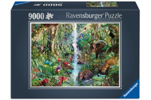 Puzzle 9000 db - Dzsungel állatok