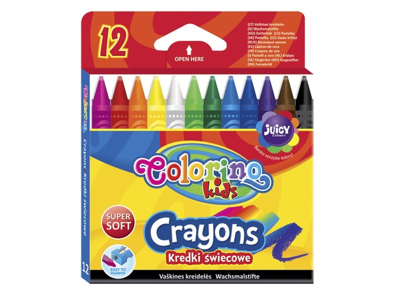 Colorino színes zsírkréta 12 db csomag