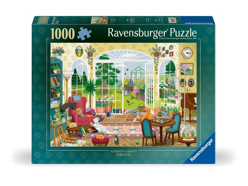 Puzzle 1000 db - Nyári kerti szalon kép