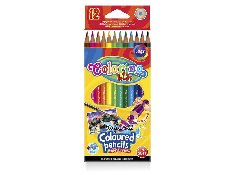 Colorino 12 db színes aquarell ceruza