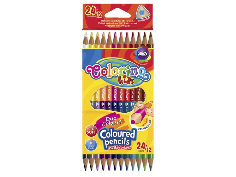 Colorino kétoldalú háromszög színes ceruza