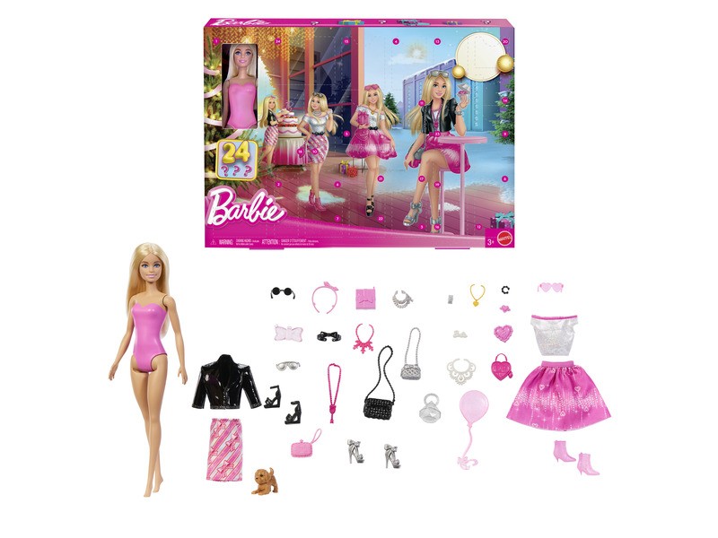 Barbie Fashionista adventi naptár doboz és meglepetések