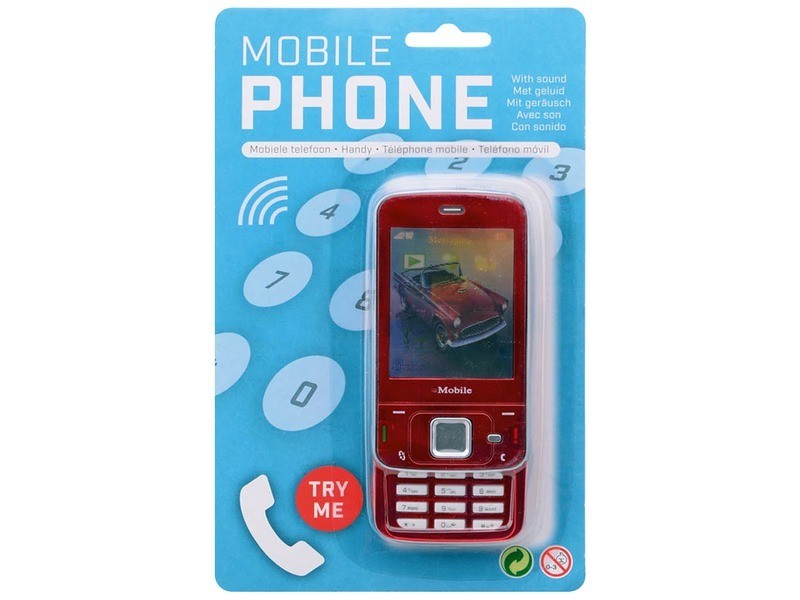 Játék mobiltelefon – fekete, bordó, világoskék