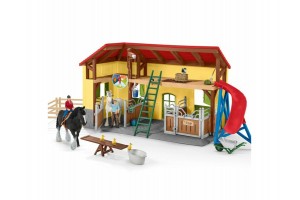 Schleich Lóistálló játék – lófigurákkal
