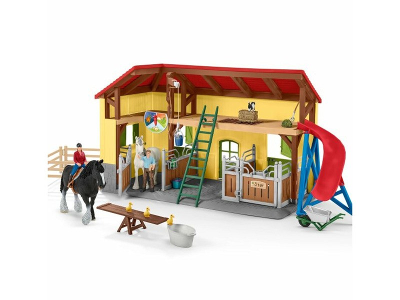 Schleich Lóistálló játék – lófigurákkal
