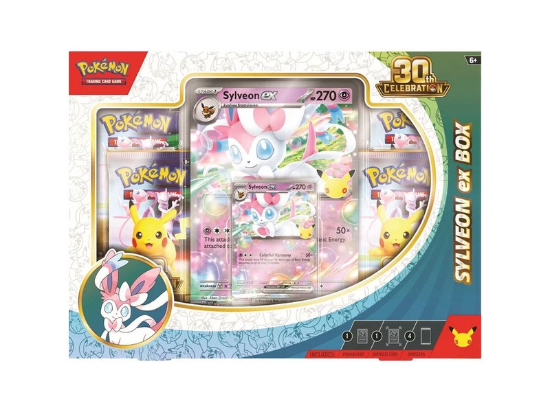 Pokémon TCG 30. évforduló Sylveon ex gyűjtődoboz