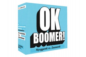 OK Boomer társasjáték doboz – generációs kérdések