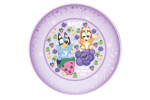 Bluey mintás műanyag lapostányér