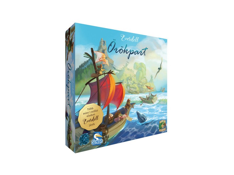 Everdell – Örökpart: doboz, kártyák és figurák